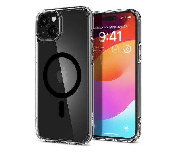 SPIGEN Ultra Hybrid Mag Magsafe do iPhone 15 black ACS06803 - 1178919 - zdjęcie